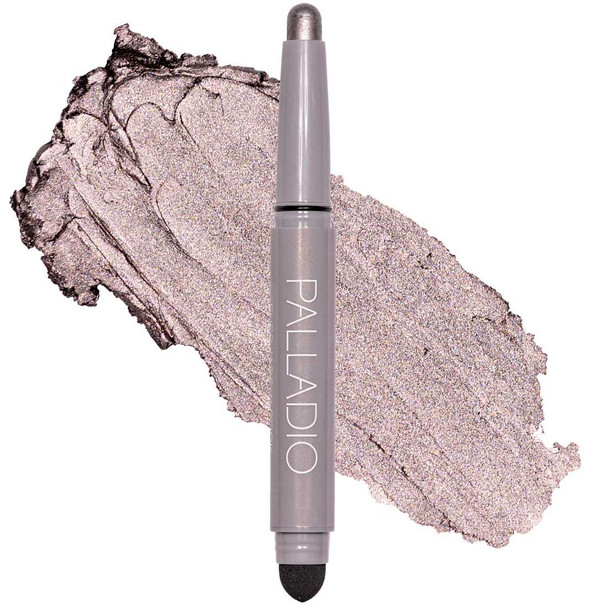 Palladio Waterproof Eyeshadow Stick with Blending Sponge, Long Lasting & Effortless Application, Smudge Free & Crease Proof Formula, Matte & Shimmer Shades, Buildable Eye Shadow (Matte Rose)