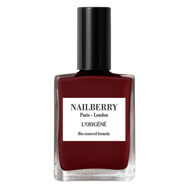 Nailberry L'Oxygéné Oxygenated Nail Lacquer  Rich Cocoa Espresso Opaque Nail Polish | UV Protected Long-Wear Nail Polish | 12-Free | Vegan | Certified Halal | Cruelty & Gluten Free | 15 ml