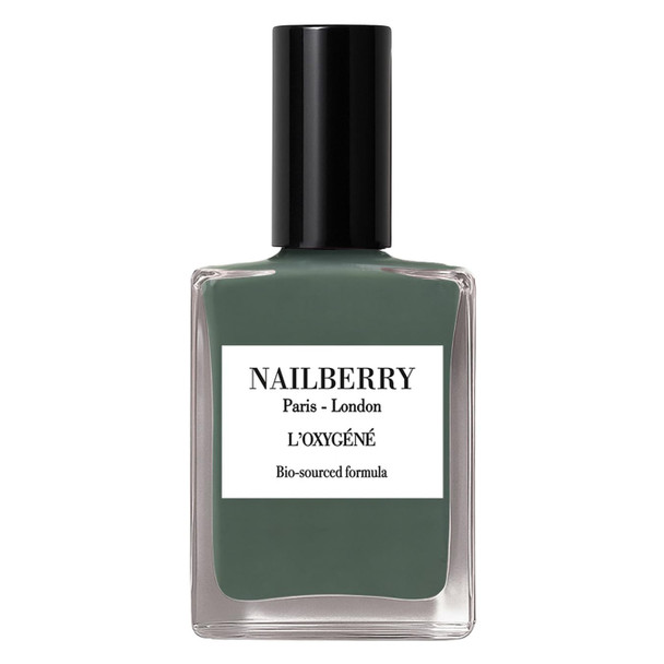 Nailberry L'Oxygéné Oxygenated Nail Lacquer  Rich Cocoa Espresso Opaque Nail Polish | UV Protected Long-Wear Nail Polish | 12-Free | Vegan | Certified Halal | Cruelty & Gluten Free | 15 ml