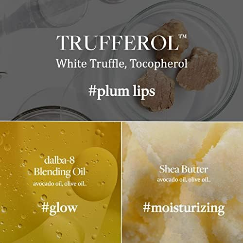 d'alba Piedmont Italian White Truffle Nourishing Serum Lip Balm Vegan Skincare, Hydrating Lip Care with White Truffles for All Skin Types Glowy Finish