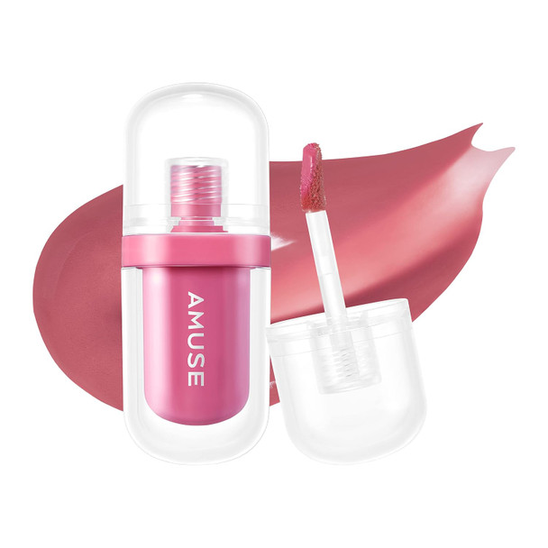 Amuse SEOUL Jel-Fit Tint - Jelly Lip Stain, Long Lasting Hydrating Lip Gloss, Smooth Moisturizing Lip, Glossy Finish, Vegan, Korean Beauty Makeup