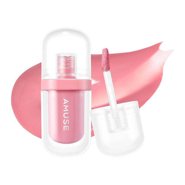 Amuse SEOUL Jel-Fit Tint - Jelly Lip Stain, Long Lasting Hydrating Lip Gloss, Smooth Moisturizing Lip, Glossy Finish, Vegan, Korean Beauty Makeup