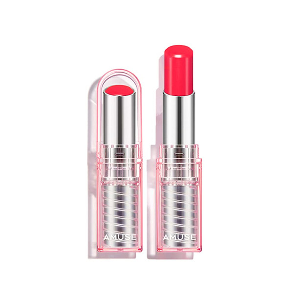 Amuse SEOUL Dew Balm - Moisturizing Tinted Lip Balm, Plumping Dewy Lip Gloss, Hydrating Moisturizer, Sheer Tint, Glowy Finish, Vegan, Korean Beauty Makeup