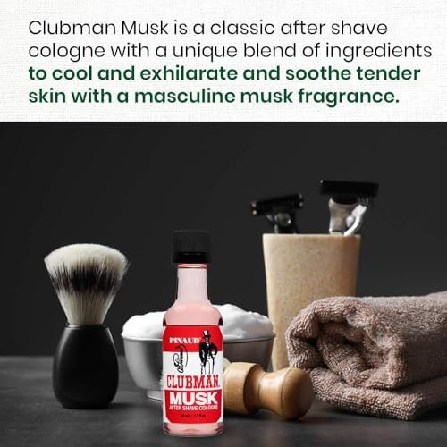 Clubman Musk After Shave Lotion Cools Tones Refreshes Skin After Shaving