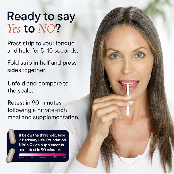 Berkeley Life Nitric Oxide Test Strips - At-Home Saliva Testing