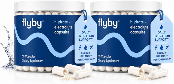 Flyby Electrolyte Capsules No Added Sugar Non-GMO