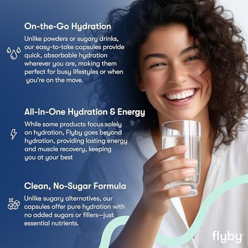 Flyby Electrolyte Capsules No Added Sugar Non-GMO