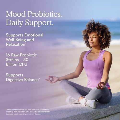 Garden of Life Dr. Formulated Mood+ Probiotic, 50 Billion CFU, Shelf Stable