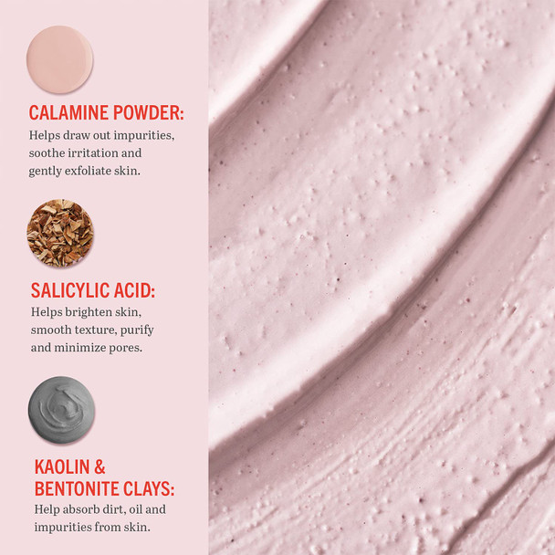 First Aid Beauty FAB Pharma Calamine Pore Purging Mask  Detoxifying Face Mask with Calamine, Kaolin Clay, Bentonite Clay and Salicylic Acid  2.5 oz