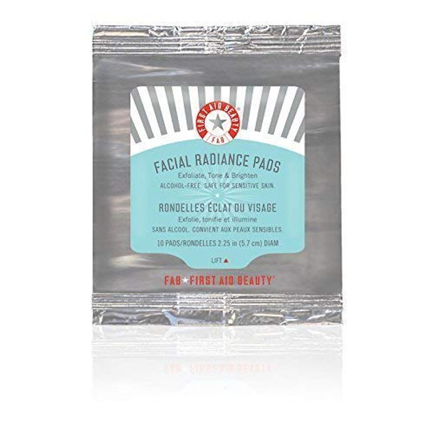 First Aid Beauty Facial Radiance Pads, Travel Size - 1 Packet = 10 Pads