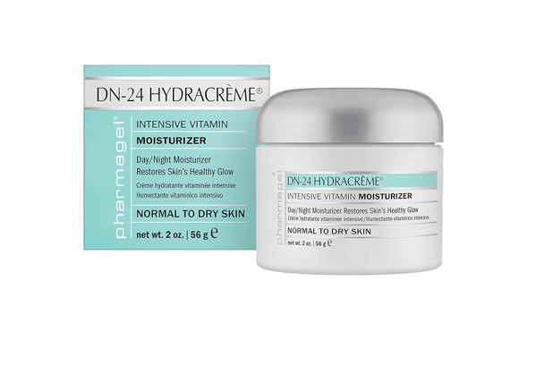 Pharmagel DN-24 Hydracrème Intensive Vitamin Moisturizer  Day & Night Face and Neck Cream with Retinol and Vitamins A C  D & E 2 oz