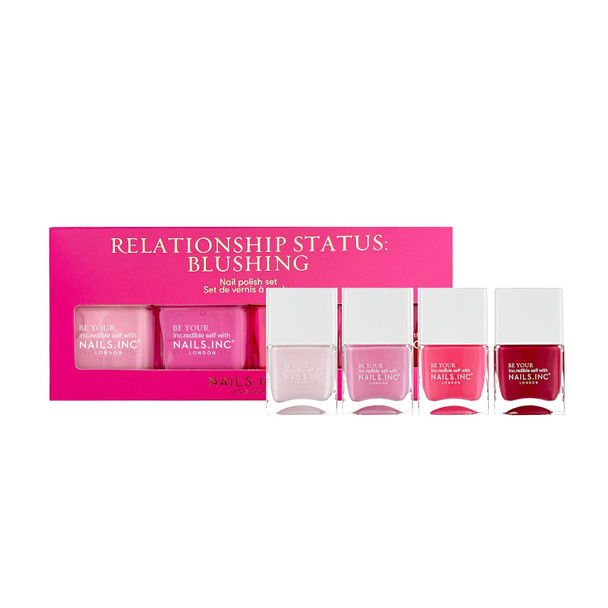 Nails Inc The Glow Story 4-Piece Hyaluronic Acid Glossy Nail Polish Set