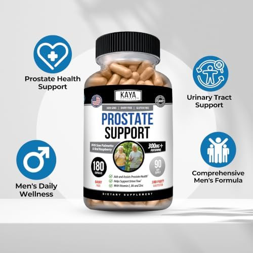 Kaya Naturals Prostate Support with Saw Palmetto & Pygeum