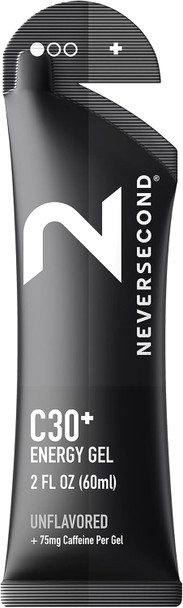 Neversecond C30+ Energy Gel + Caffeine Nutrition 12-Count Pack