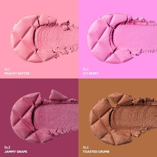 Unleashia Dough Dough Waffle Blush Powder No.4 Toasted Crumb Long Lasting Natural Finish Vegan & Cruelty Free