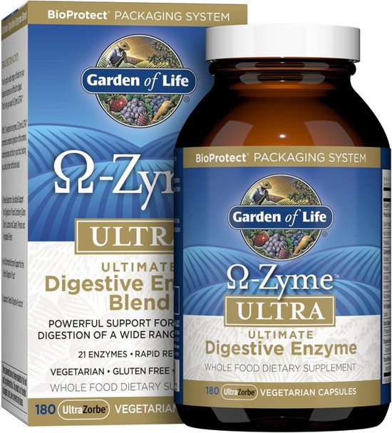 Garden of Life Omega-Zyme ULTRA, Enzymes for Digestion