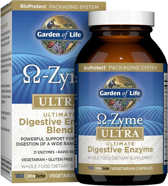 Garden of Life Omega-Zyme ULTRA, Enzymes for Digestion