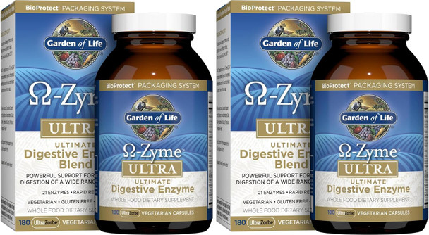 Garden of Life Omega-Zyme ULTRA, Enzymes for Digestion