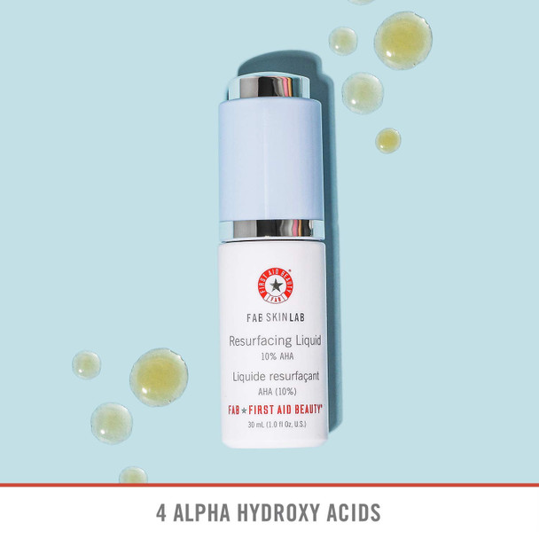 First Aid Beauty FAB Skin Lab Resurfacing Liquid 10% AHA  1.0 Oz.
