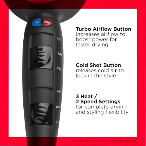 REVLON Turbo Hair Dryer  1875 Watts of Maximum Shine Fast Dry
