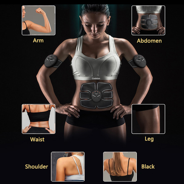 FEMVY EMS Electrical Muscle Stimulator Fitness Lifting Buttock Abdomen Arms Legs Hip Trainer Toner Weight Loss Body Slimming Massager - Abdomen Arms Hip