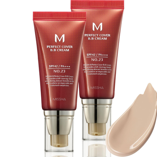 MISSHA M Perfect Cover BB Cream No.21 Light Beige SPF 42 PA+++ 1.69 oz