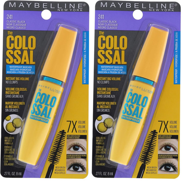 Maybelline Volum' Express Colossal Waterproof Mascara Makeup  Volumizing