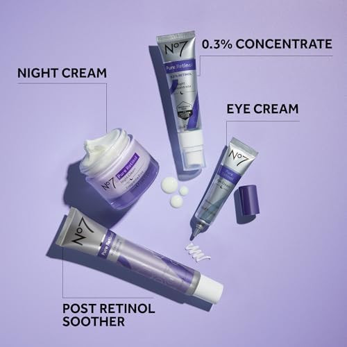 No7 Pure Retinol Night Cream, 1.69 Fl Oz