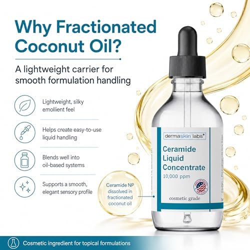 Dermaskin Labs Ceramide Concentrate Liquid Ceramides Serum Complex Add to you Cosmetic Product Make your Own Skin Serum Cream Lotion Hair Mask
