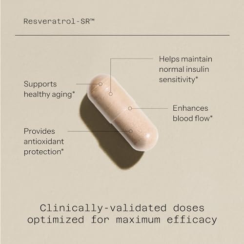 Quality of Life Resveratrol SR - Powerful Anti Aging All Natural Formula - 30 Vegicaps