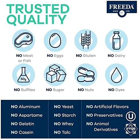Freeda Chelated Zinc 30mg  TRAACS® Zinc Bisglycinate for High Absorption  Vegan Kosher Gentle on Stomach  Immune Support for Adults Men & Women