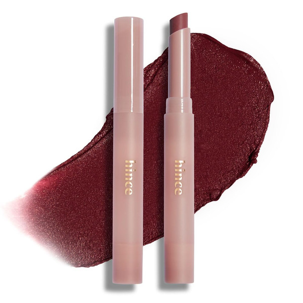 HINCE Slim Stick Melting Matte Glides On Smooth Sheer Color Soft Finish, No Clump & Flake, Vivid Layered Color Hydrating Comfort Lightweight Cashmere Finish