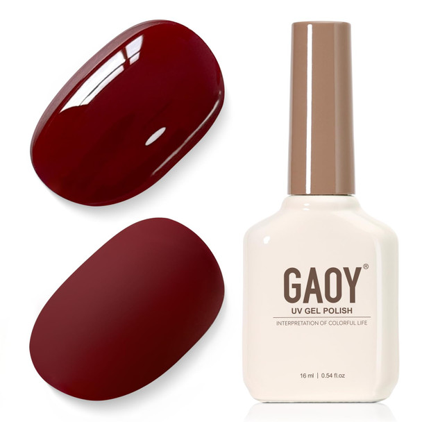GAOY Yellow Highly pigmented Gel Polish, 16ml Self-Leveling Soak Off Gel Polish, UV Light Cure for Nail Art DIY Manicure at Home
