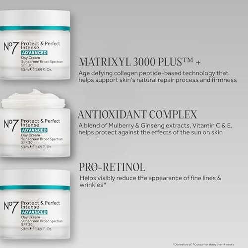 No7 Protect & Perfect Intense Advanced Face Cream - Hydrating Face Moisturizer  - 1.69 Oz
