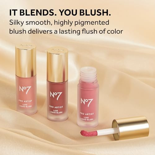 No7 Pro Artist Luxe Liquid Blush for Cheeks - 0.20 fl oz