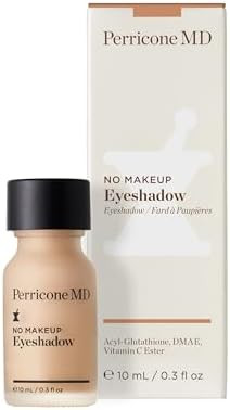 Perricone MD No Makeup Liquid Eyeshadow - Hydrating Serum Texture - Crease-Proof Anti-Aging with Vitamin C - Smooths & Brightens Eyelids - Long-Wearing Satin Finish for All Ages