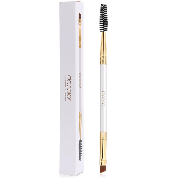 docolor Eyebrow Brush, Duo Angled Eyebrow Spoolie
