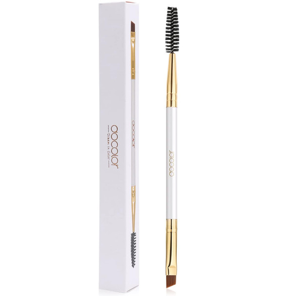 docolor Eyebrow Brush, Duo Angled Eyebrow Spoolie