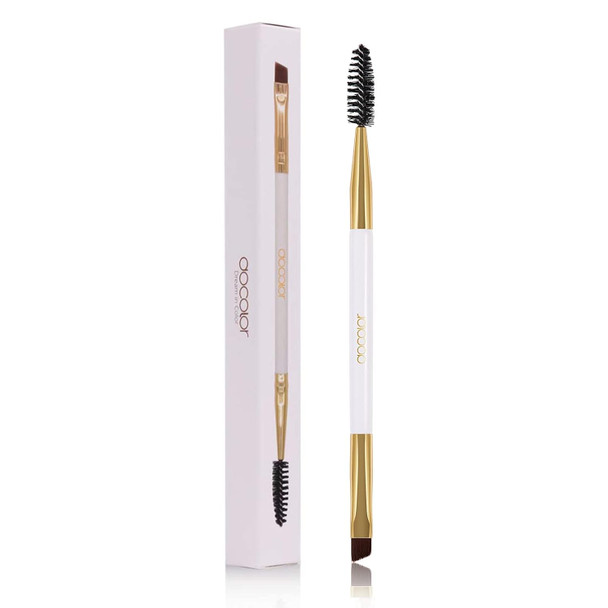 docolor Eyebrow Brush, Duo Angled Eyebrow Spoolie