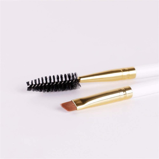 docolor Eyebrow Brush, Duo Angled Eyebrow Spoolie
