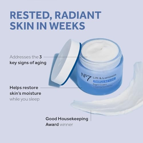 No7 Lift & Luminate Triple Action Skincare Set 3-Piece Kit