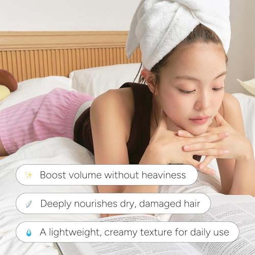 BANANAL Rice Protein Hair Mask, Korean Conditioner, Hinoki Bloom, 8.81 oz