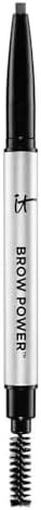IT Cosmetics Brow Power Eyebrow Pencil - Universal Shades - Long-Lasting, Budge-Proof Formula - With Biotin - Natural-Looking Brows - Built-in Spoolie Brush