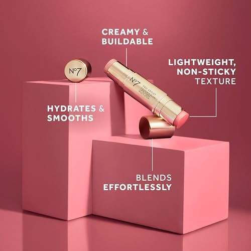 No7 Pro Artist Color & Glow Cream Blush Stick - 10g
