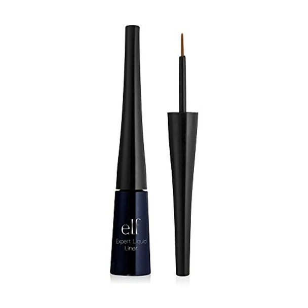 e.l.f. Liquid Eyeliner High-pigment Liquid Eyeliner With Extra-Fine Brush Tip, Easy Glide Smudge-proof Formula