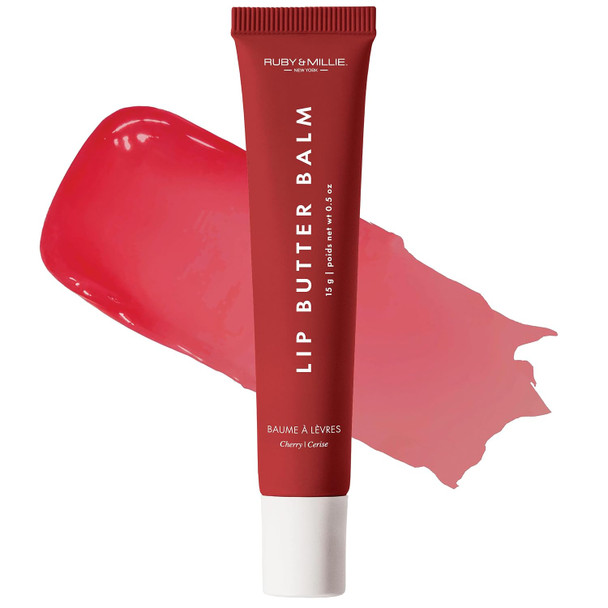 Ruby & Millie Tinted Lip Balm Birthday Cake Hydrating Moisturizing Lip Butter Balm Treatment  Glossy Vegan Lipbalm