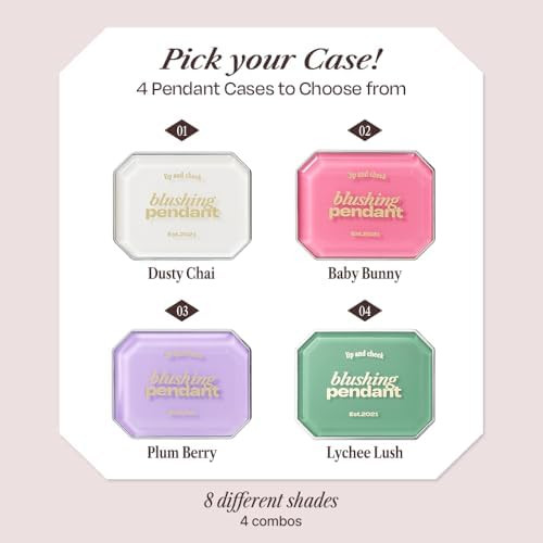 alternativestereo Lip & Cheek Blushing Pendant Dual Finish Velvet & Glow Cream Blush + Lip Tint  Buildable Long Lasting Smooth Flake Free Finish Compact