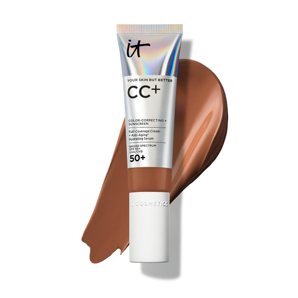 IT Cosmetics CC+ Cream with SPF 50+ Full Coverage Foundation Natural Finish