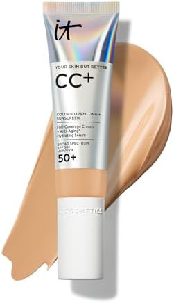 IT Cosmetics CC+ Cream with SPF 50+ Full Coverage Foundation Natural Finish