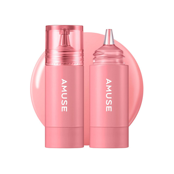 AMUSE SEOUL Cheek Tok Tok Liquid Blush - Soft Velvet Cheek Stain Natural Flush Long Lasting Cheek Tint Buildable Matte Finish Vegan Korean Beauty Makeup
